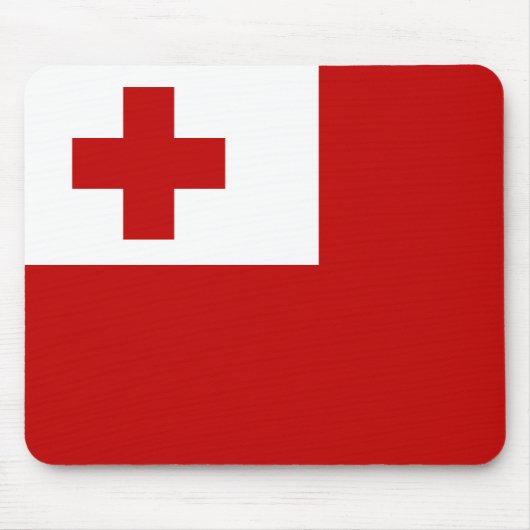 Flagge von Tonga Mousepad (Vorne)