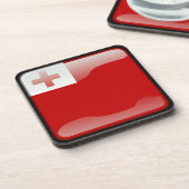 Flagge von Tonga Untersetzer (Linke Seite)
