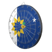 Flagge von Topeka (Kansas) Dartscheibe (Vorderseite rechts)