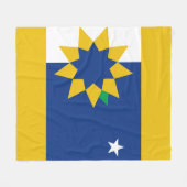 Flagge von Topeka, Kansas Fleecedecke (Vorderseite (Horizontal))