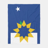 Flagge von Topeka, Kansas Fleecedecke (Vorderseite)