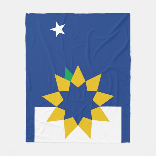 Flagge von Topeka, Kansas Fleecedecke (Vorderseite)