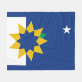Flagge von Topeka, Kansas Fleecedecke (Vorderseite (Horizontal))