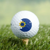 Flagge von Topeka, Kansas Golfball (Insitu T-Shirt)