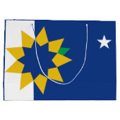 Flagge von Topeka, Kansas Große Geschenktüte (Rückseite)