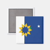 Flagge von Topeka (Kansas) Magnet (Vorderseite/Rückseite)