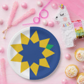 Flagge von Topeka, Kansas Pappteller (Party)