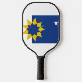 Flagge von Topeka, Kansas Pickleball Schläger (Rückseite)