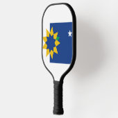 Flagge von Topeka, Kansas Pickleball Schläger (Links)