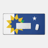 Flagge von Topeka, Kansas Schreibtischunterlage (Tastatur & Maus)