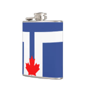 Flagge von Toronto, Ontario Flask Flachmann (Links)