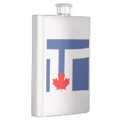Flagge von Toronto, Ontario Flask Flachmann (Rechts)