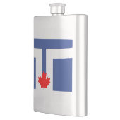 Flagge von Toronto, Ontario Flask Flachmann (Links)