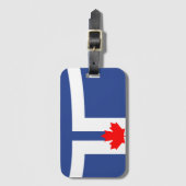 Flagge von Toronto, Ontario Gepäckanhänger (Vorderseite Vertikal)