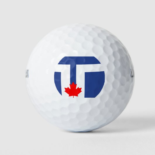 Flagge von Toronto, Ontario Golfball (Vorderseite)