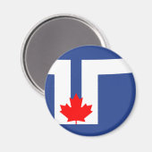 Flagge von Toronto, Ontario Magnet (Vorderseite/Rückseite)