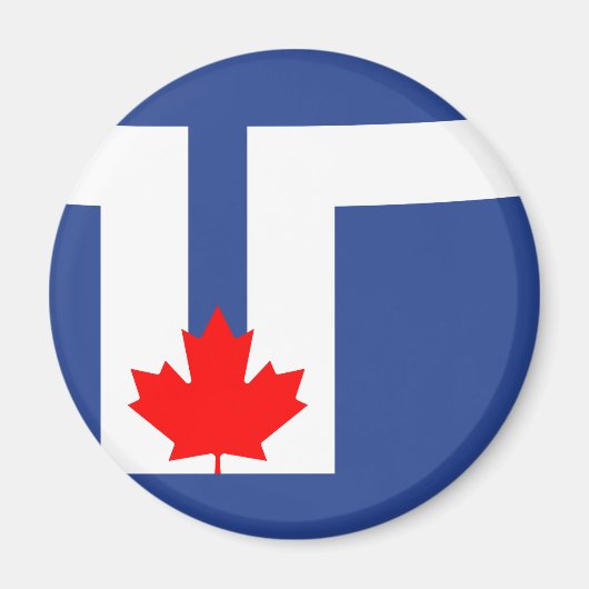 Flagge von Toronto, Ontario Magnet (Vorne)