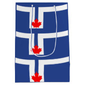 Flagge von Toronto, Ontario Mittlere Geschenktüte (Rückseite)