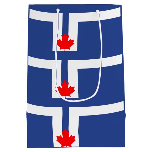 Flagge von Toronto, Ontario Mittlere Geschenktüte (Rückseite)