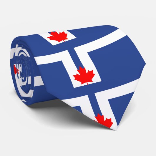 Flagge von Toronto, Ontario Neck Tie Krawatte (Gerollt)