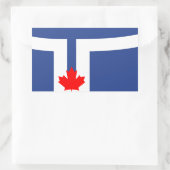 Flagge von Toronto, Ontario Rechteckiger Aufkleber (Tasche)