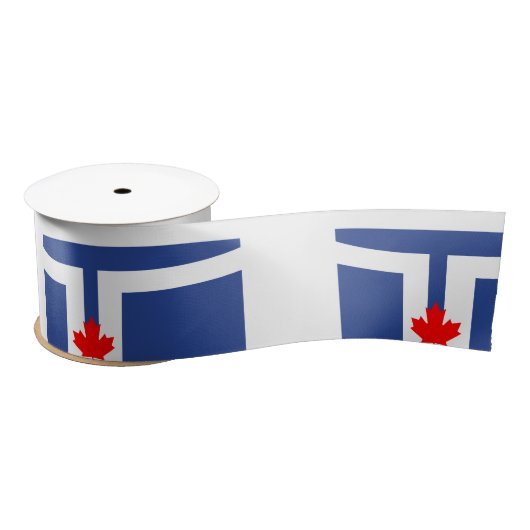 Flagge von Toronto, Ontario Satin Ribbon Satinband (Spule)