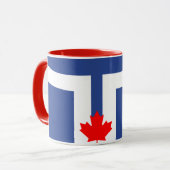 Flagge von Toronto, Ontario Tasse (Vorderseite Links)