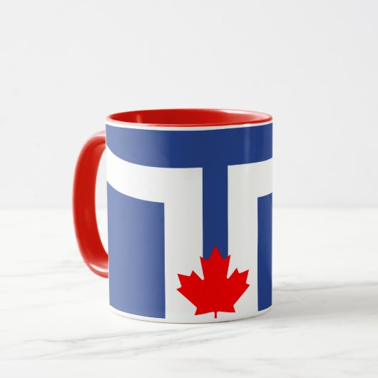 Flagge von Toronto, Ontario Tasse (Vorderseite Links)