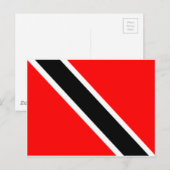 Flagge von Trinidad Postkarte (Vorne/Hinten)