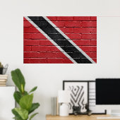 Flagge von Trinidad Tobago Poster (Heimbüro)