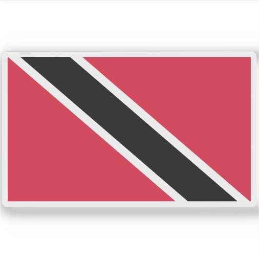 Flagge von Trinidad und Tobago Aufkleber (Vorderseite)