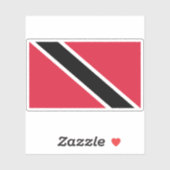 Flagge von Trinidad und Tobago Aufkleber (Blatt)