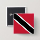 Flagge von Trinidad und Tobago Button (Vorne & Hinten)