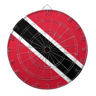 Flagge von Trinidad und Tobago Dartscheibe