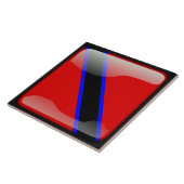 Flagge von Trinidad und Tobago Fliese (Seite)