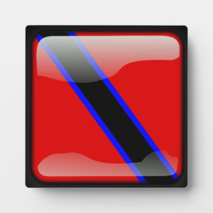 Flagge von Trinidad und Tobago Fotoplatte