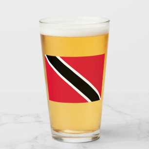 Flagge von Trinidad und Tobago Glas