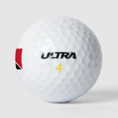 Flagge von Trinidad und Tobago Golfball (Logo)