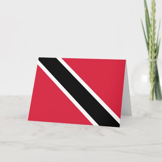 Flagge von Trinidad und Tobago Karte (Vorderseite)