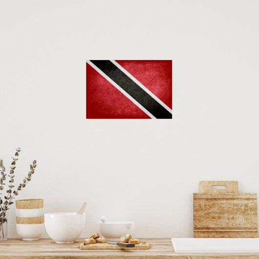 Flagge von Trinidad und Tobago Poster (Küche)