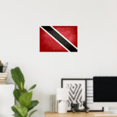 Flagge von Trinidad und Tobago Poster (Heimbüro)