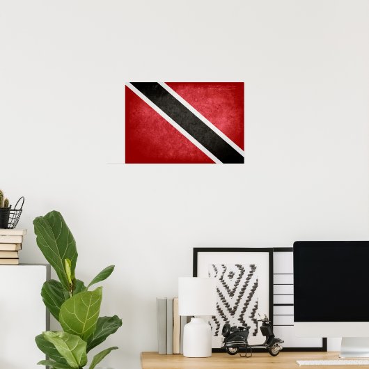 Flagge von Trinidad und Tobago Poster (Heimbüro)