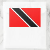 Flagge von Trinidad und Tobago Rechteckiger Aufkleber (Tasche)