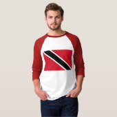 Flagge von Trinidad und Tobago T-Shirt (Vorne ganz)
