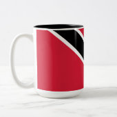 Flagge von Trinidad und Tobago Zweifarbige Tasse (Links)