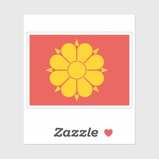 Flagge von Trondheim Aufkleber (Blatt)