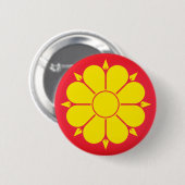 Flagge von Trondheim, norwegischer Button (Vorne & Hinten)
