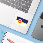 Flagge von Tulsa, Oklahoma Aufkleber (Laptop mit iPhone)