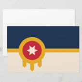 Flagge von Tulsa (Oklahoma) Briefpapier (Vorne/Hinten)