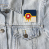 Flagge von Tulsa (Oklahoma) Button (Beispiel)